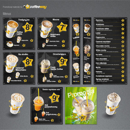 CofeeWay - modułowe menu ścienne